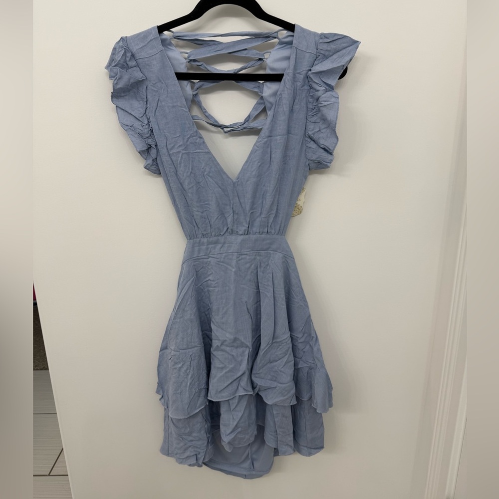 Altar'd State Lace Up Corset Backless Dress